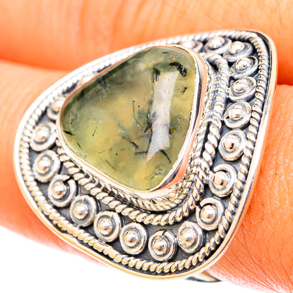 Prehnite Rings handcrafted by Ana Silver Co - RING120962