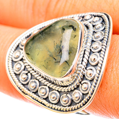 Prehnite Rings handcrafted by Ana Silver Co - RING120962