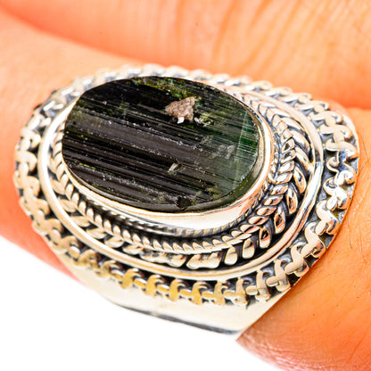Chrome Diopside Rings handcrafted by Ana Silver Co - RING120964