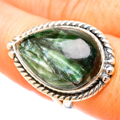 Seraphinite Rings handcrafted by Ana Silver Co - RING120970