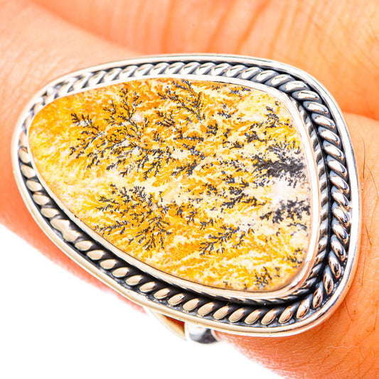 Germany Psilomelane Dendrite Rings handcrafted by Ana Silver Co - RING120972