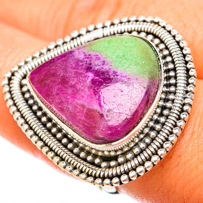 Ruby Zoisite Rings handcrafted by Ana Silver Co - RING120995