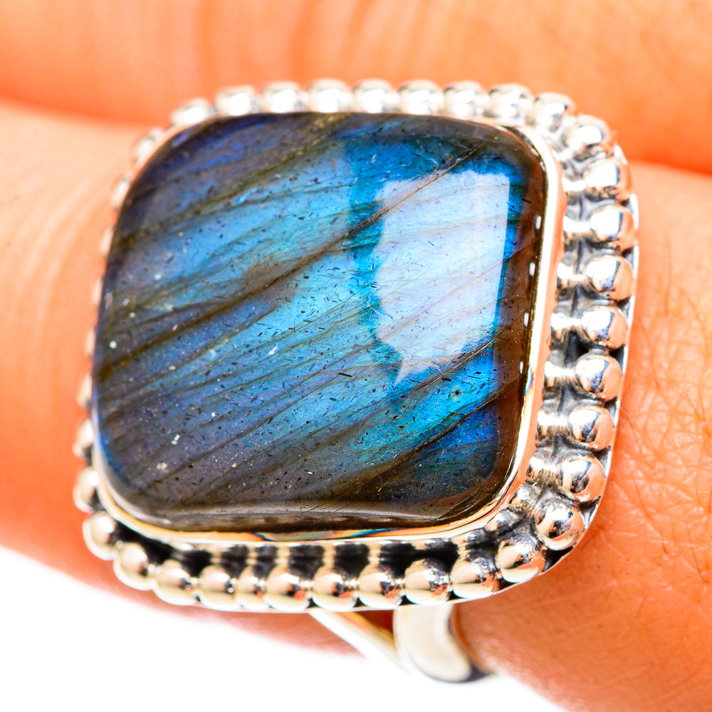 Labradorite Rings handcrafted by Ana Silver Co - RING120999