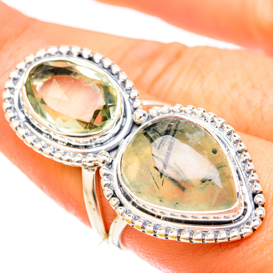 Prehnite Rings handcrafted by Ana Silver Co - RING121005