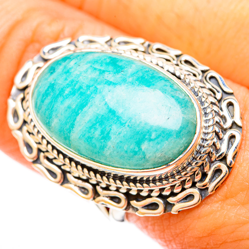 Amazonite Rings handcrafted by Ana Silver Co - RING121007