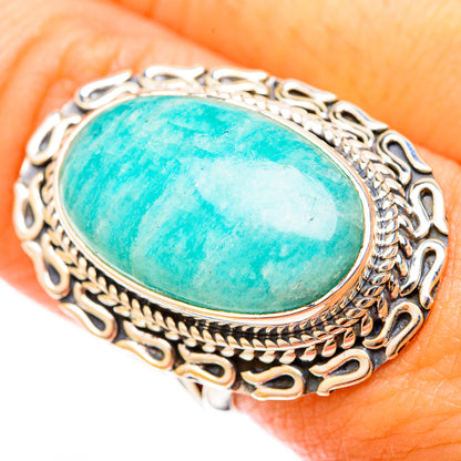 Amazonite Rings handcrafted by Ana Silver Co - RING121007