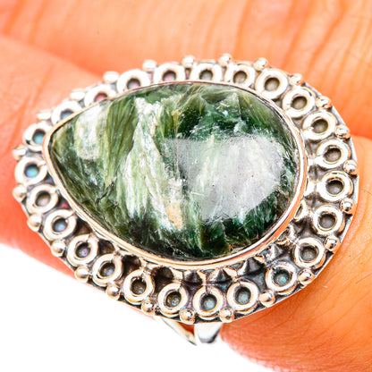Seraphinite Rings handcrafted by Ana Silver Co - RING121008
