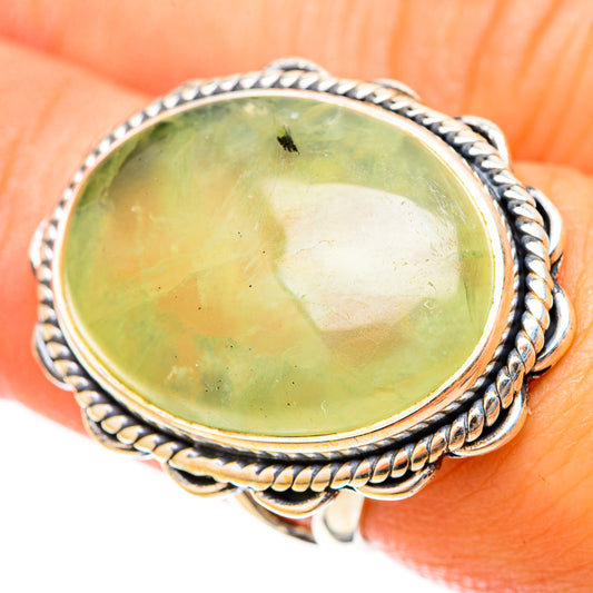 Prehnite Rings handcrafted by Ana Silver Co - RING121010