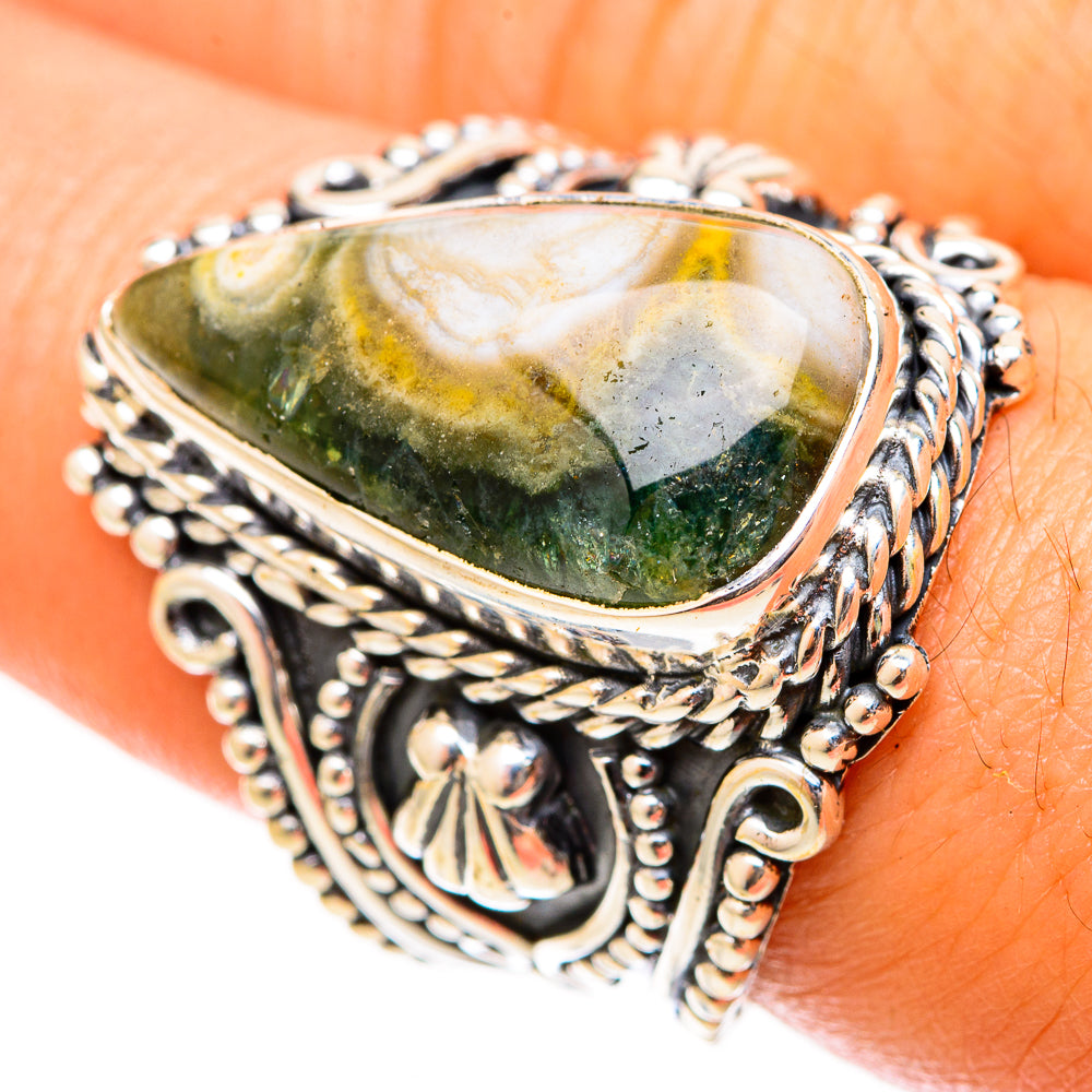 Ocean Jasper Rings handcrafted by Ana Silver Co - RING121014