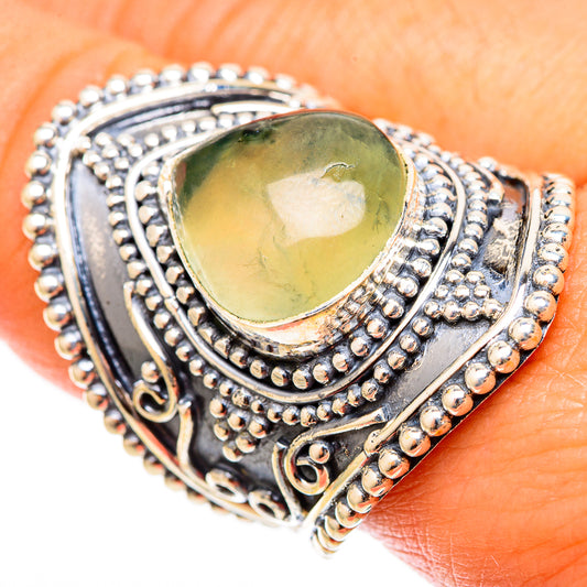 Prehnite Rings handcrafted by Ana Silver Co - RING121029