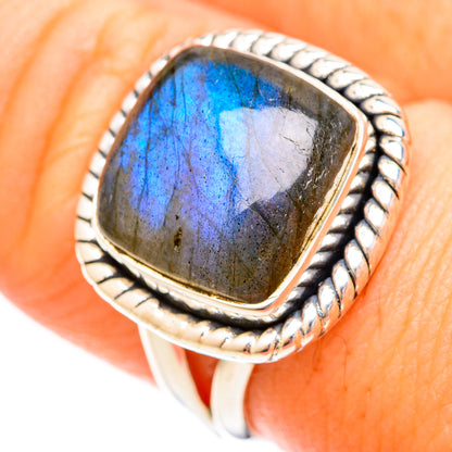 Labradorite Rings handcrafted by Ana Silver Co - RING121035