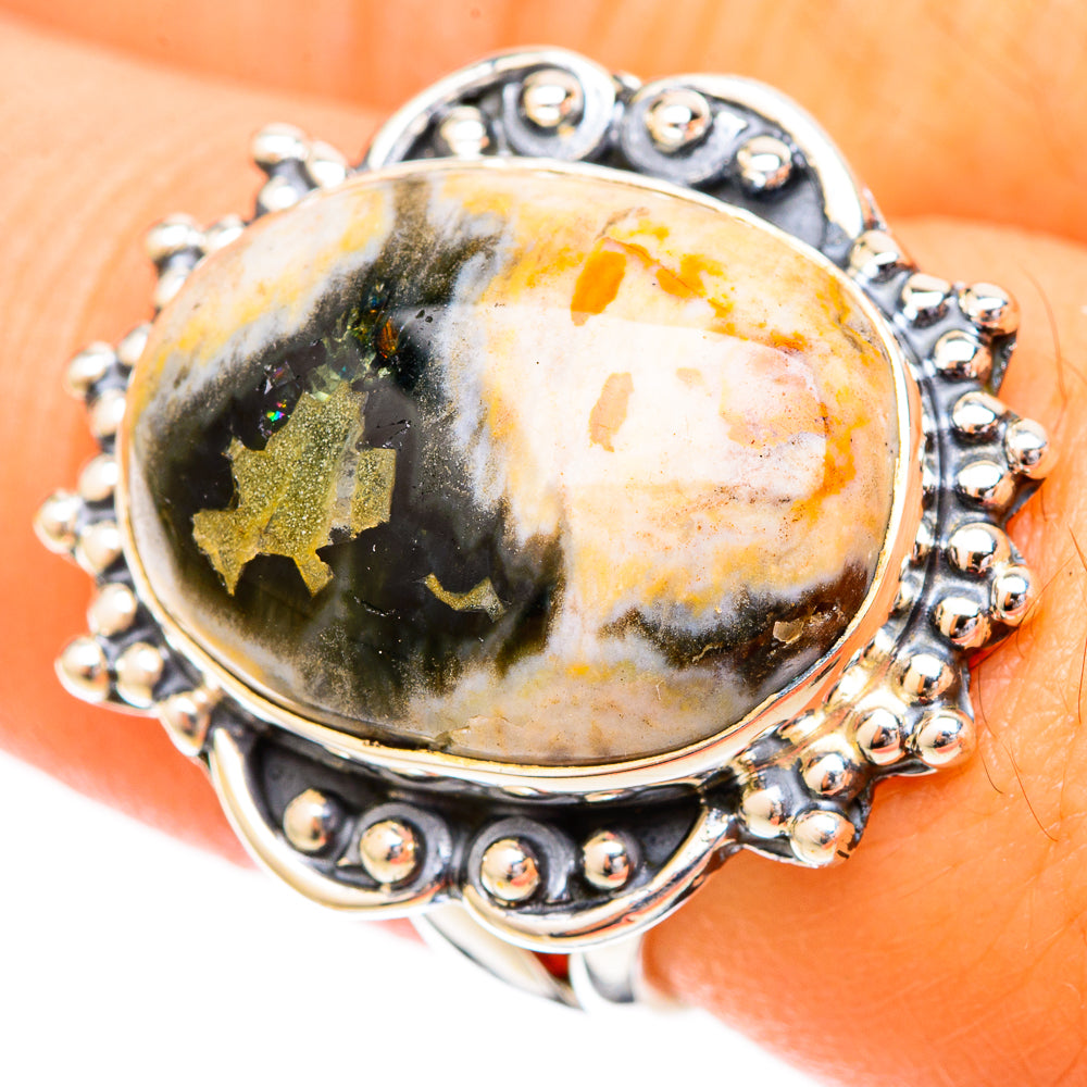Ocean Jasper Rings handcrafted by Ana Silver Co - RING121056