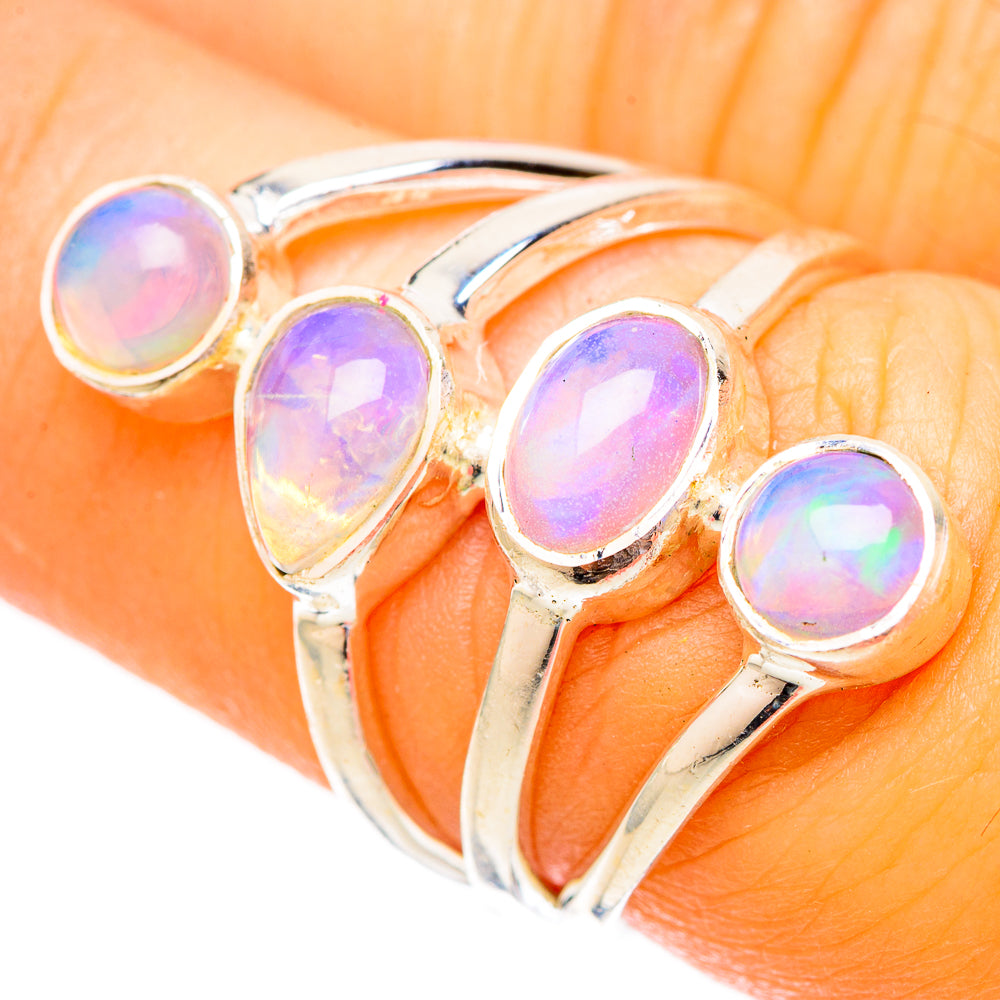 Ethiopian Opal Rings handcrafted by Ana Silver Co - RING121058