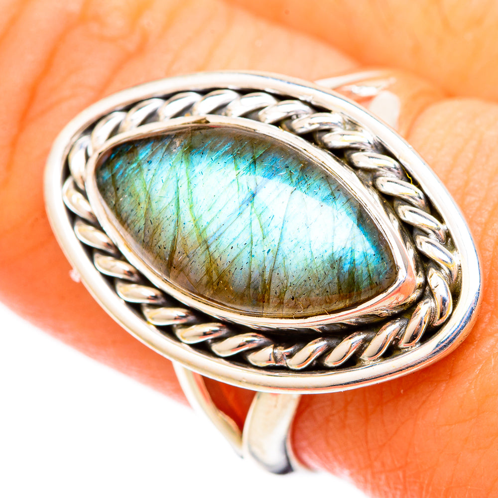 Labradorite Rings handcrafted by Ana Silver Co - RING121065