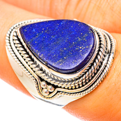 Lapis Lazuli Rings handcrafted by Ana Silver Co - RING121068