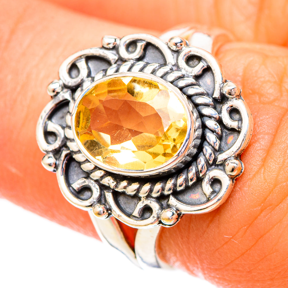 Citrine Rings handcrafted by Ana Silver Co - RING121076