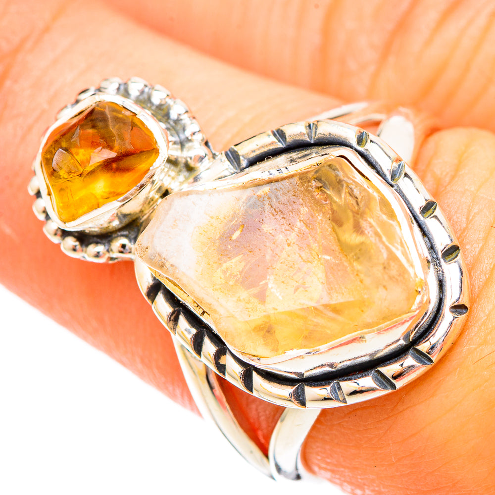 Citrine Rings handcrafted by Ana Silver Co - RING121077