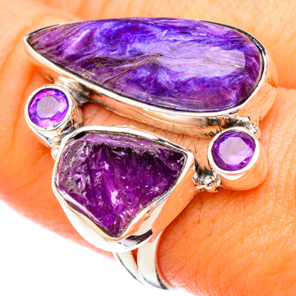 Charoite Rings handcrafted by Ana Silver Co - RING121081