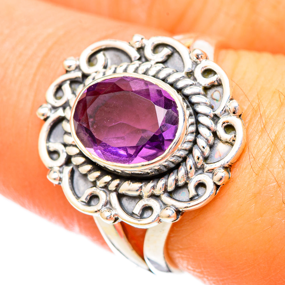 Amethyst Rings handcrafted by Ana Silver Co - RING121083