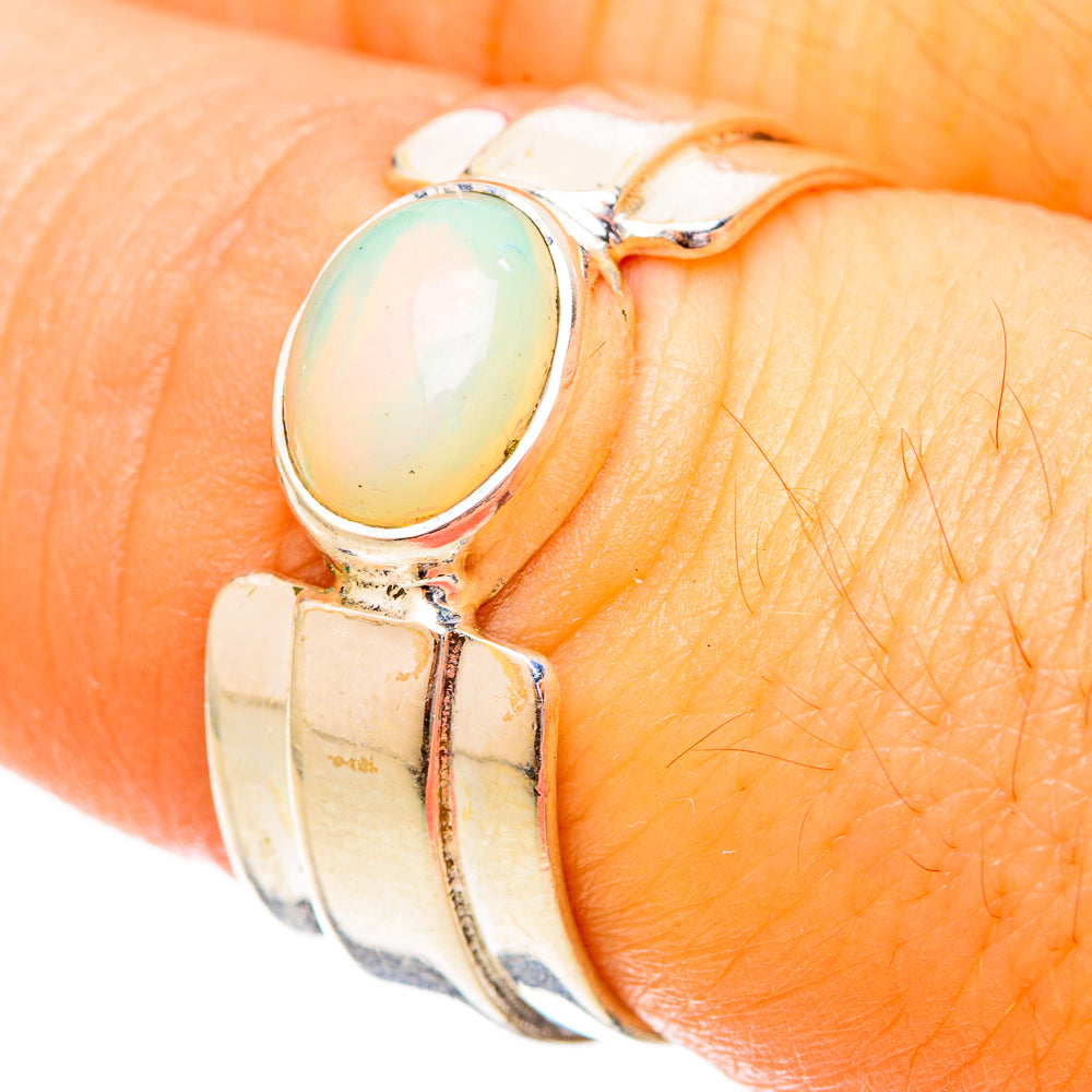 Ethiopian Opal Rings handcrafted by Ana Silver Co - RING121091