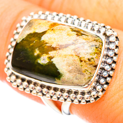 Ocean Jasper Rings handcrafted by Ana Silver Co - RING121100