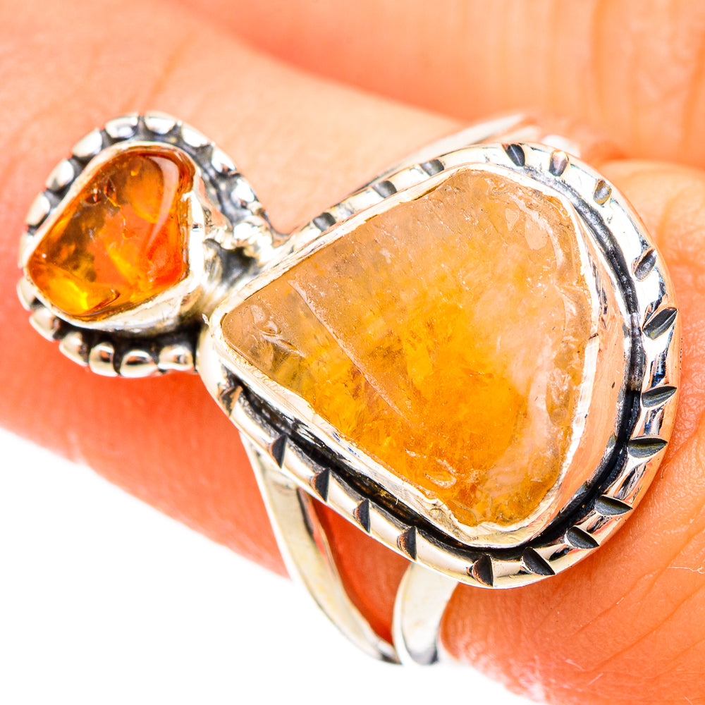 Citrine Rings handcrafted by Ana Silver Co - RING121106
