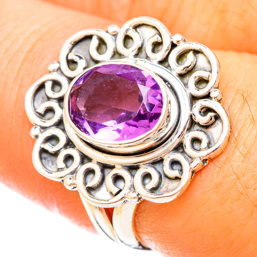 Amethyst Rings handcrafted by Ana Silver Co - RING121111