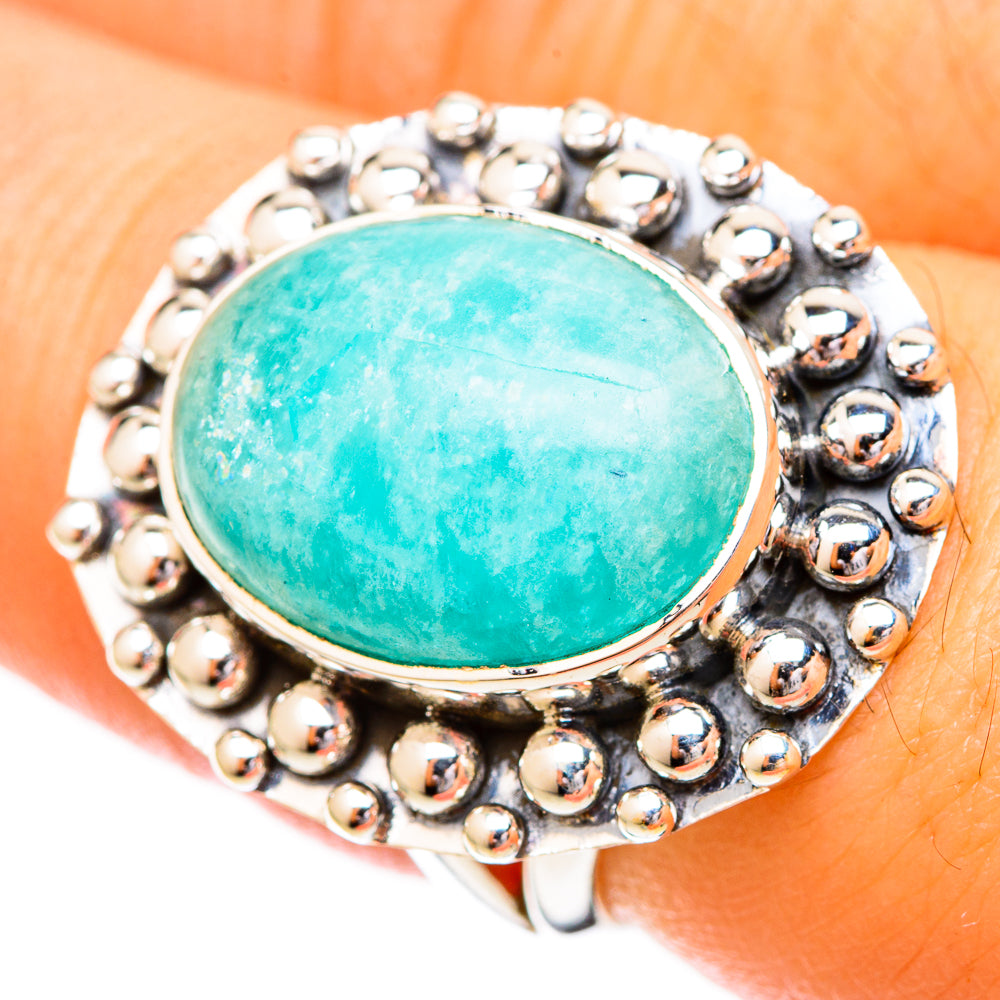 Amazonite Rings handcrafted by Ana Silver Co - RING121131