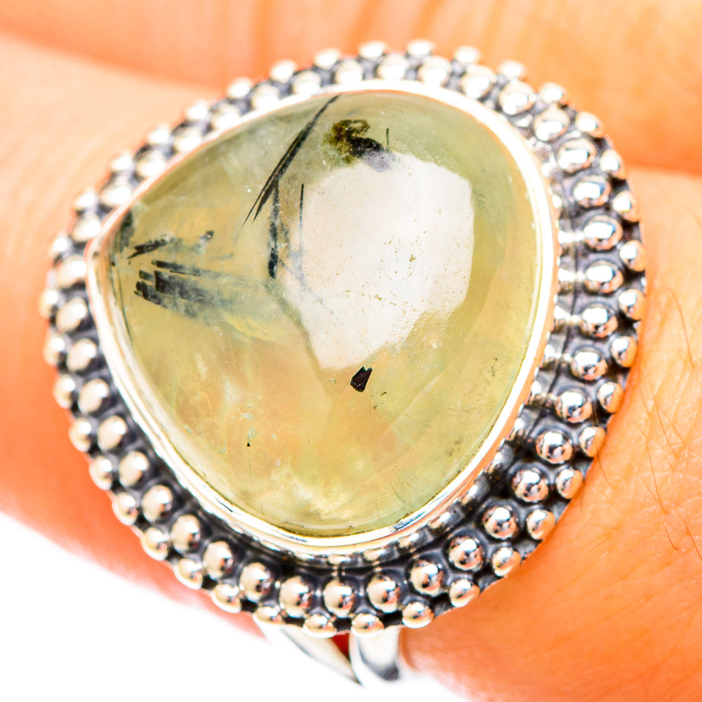 Prehnite Rings handcrafted by Ana Silver Co - RING121132