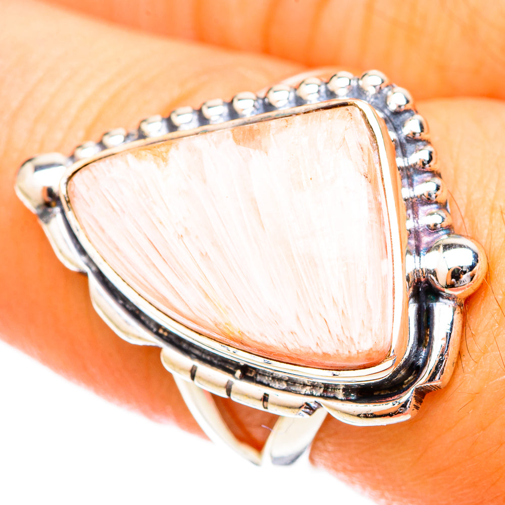 Scolecite Rings handcrafted by Ana Silver Co - RING121137