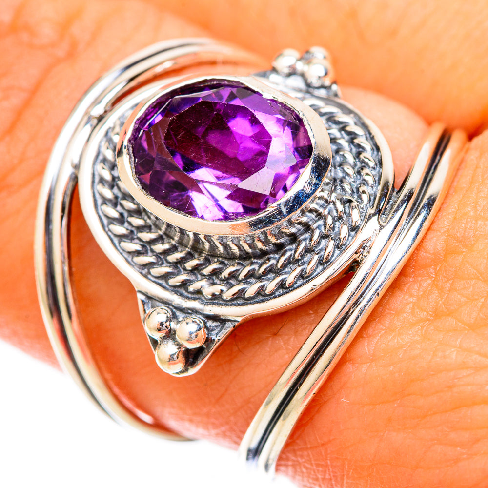Amethyst Rings handcrafted by Ana Silver Co - RING121142