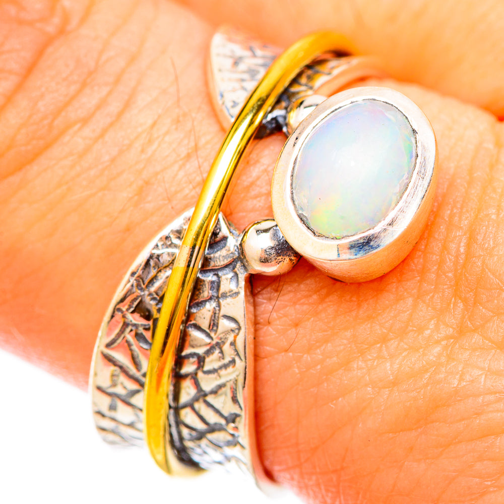 Ethiopian Opal Rings handcrafted by Ana Silver Co - RING121149