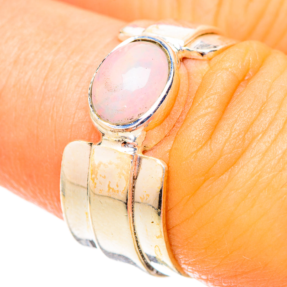 Ethiopian Opal Rings handcrafted by Ana Silver Co - RING121150