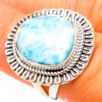 Larimar Rings handcrafted by Ana Silver Co - RING121152