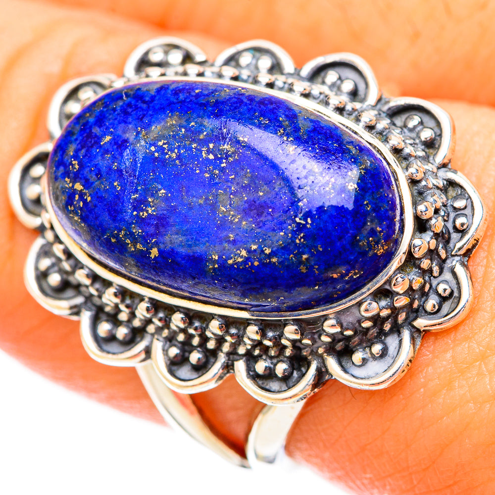 Lapis Lazuli Rings handcrafted by Ana Silver Co - RING121154