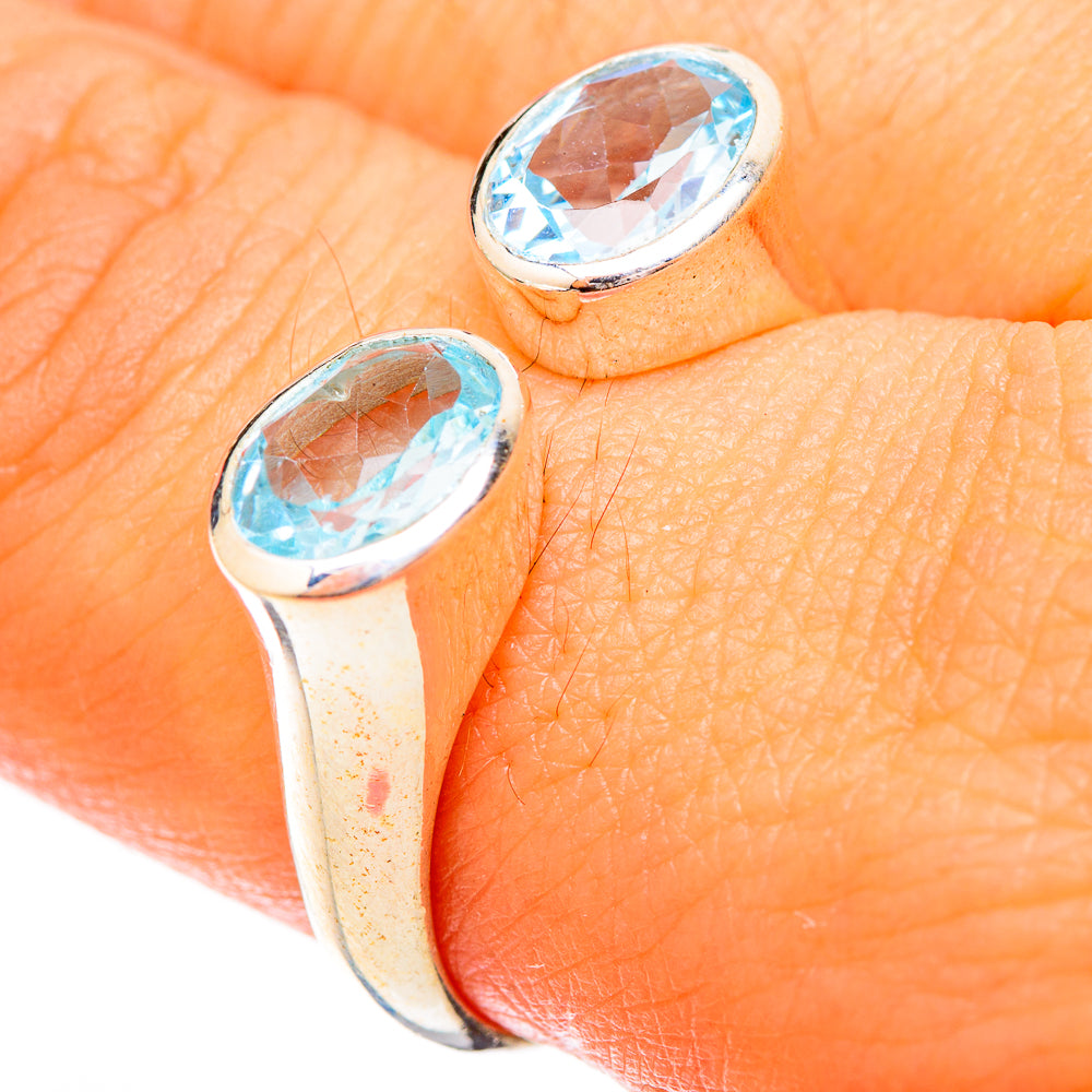 Blue Topaz Rings handcrafted by Ana Silver Co - RING121155