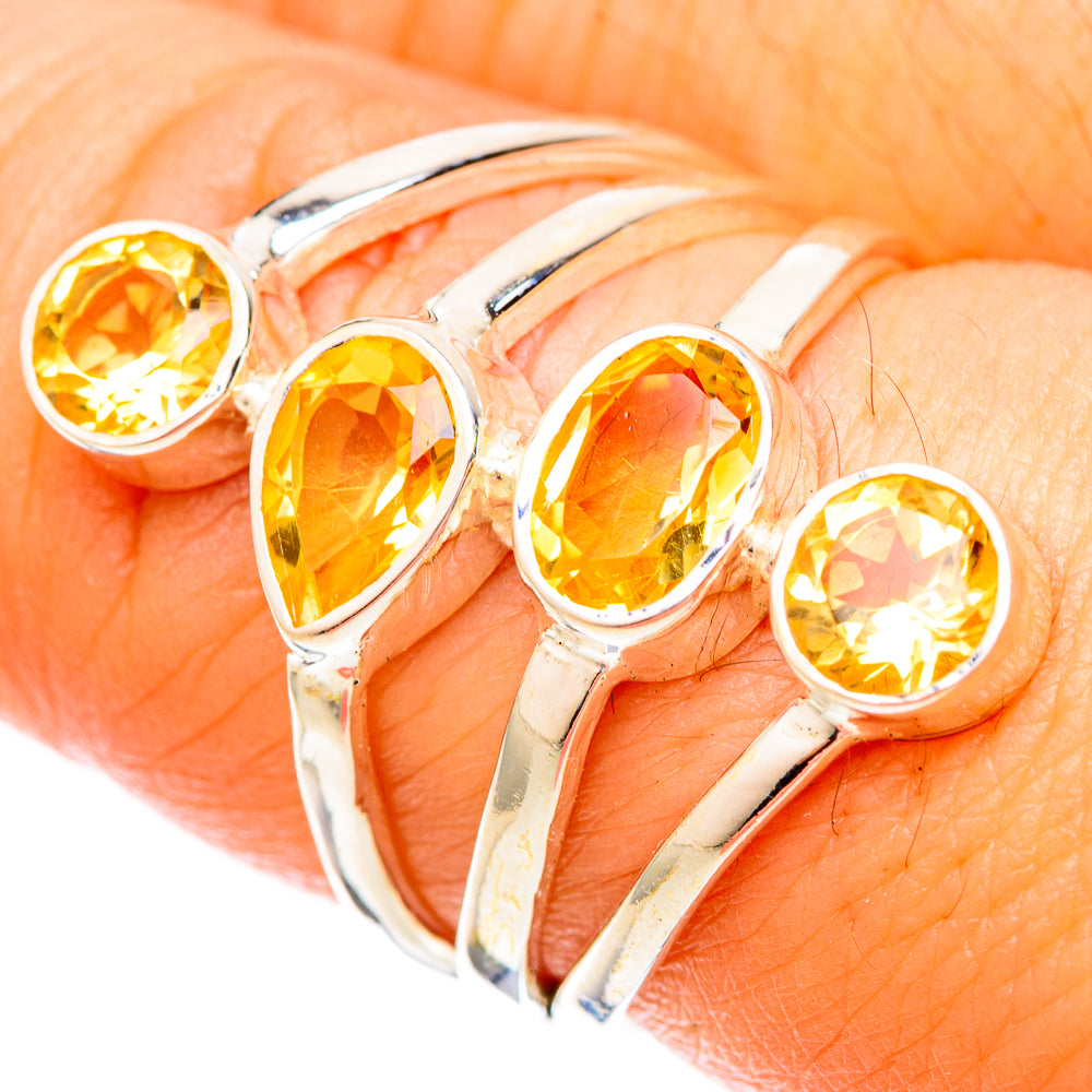 Citrine Rings handcrafted by Ana Silver Co - RING121166