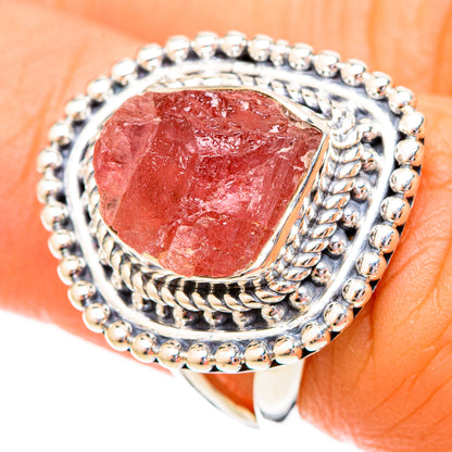 Rose Quartz Rings handcrafted by Ana Silver Co - RING121167