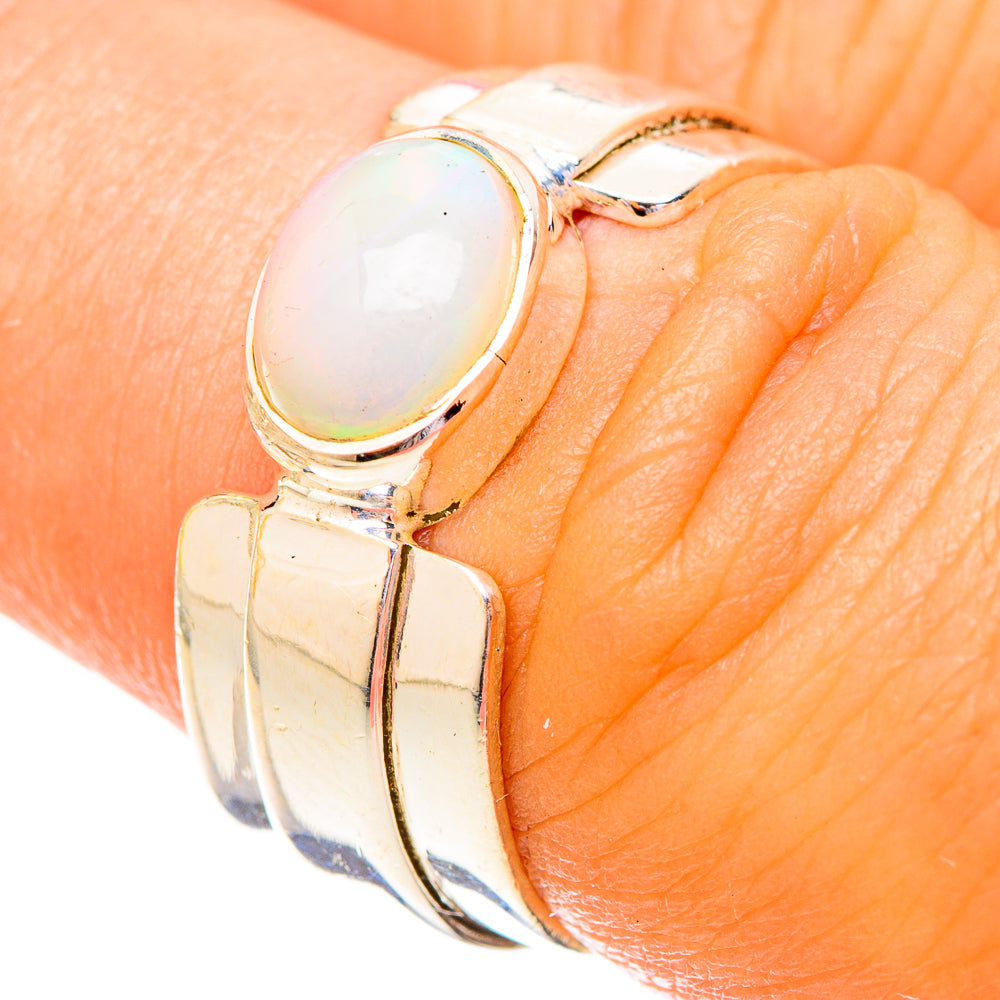 Ethiopian Opal Rings handcrafted by Ana Silver Co - RING121176
