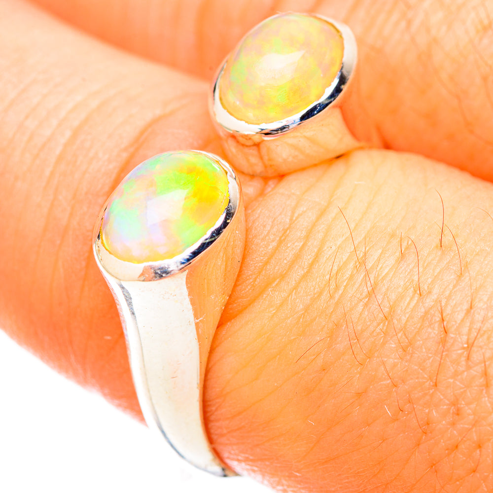 Ethiopian Opal Rings handcrafted by Ana Silver Co - RING121177