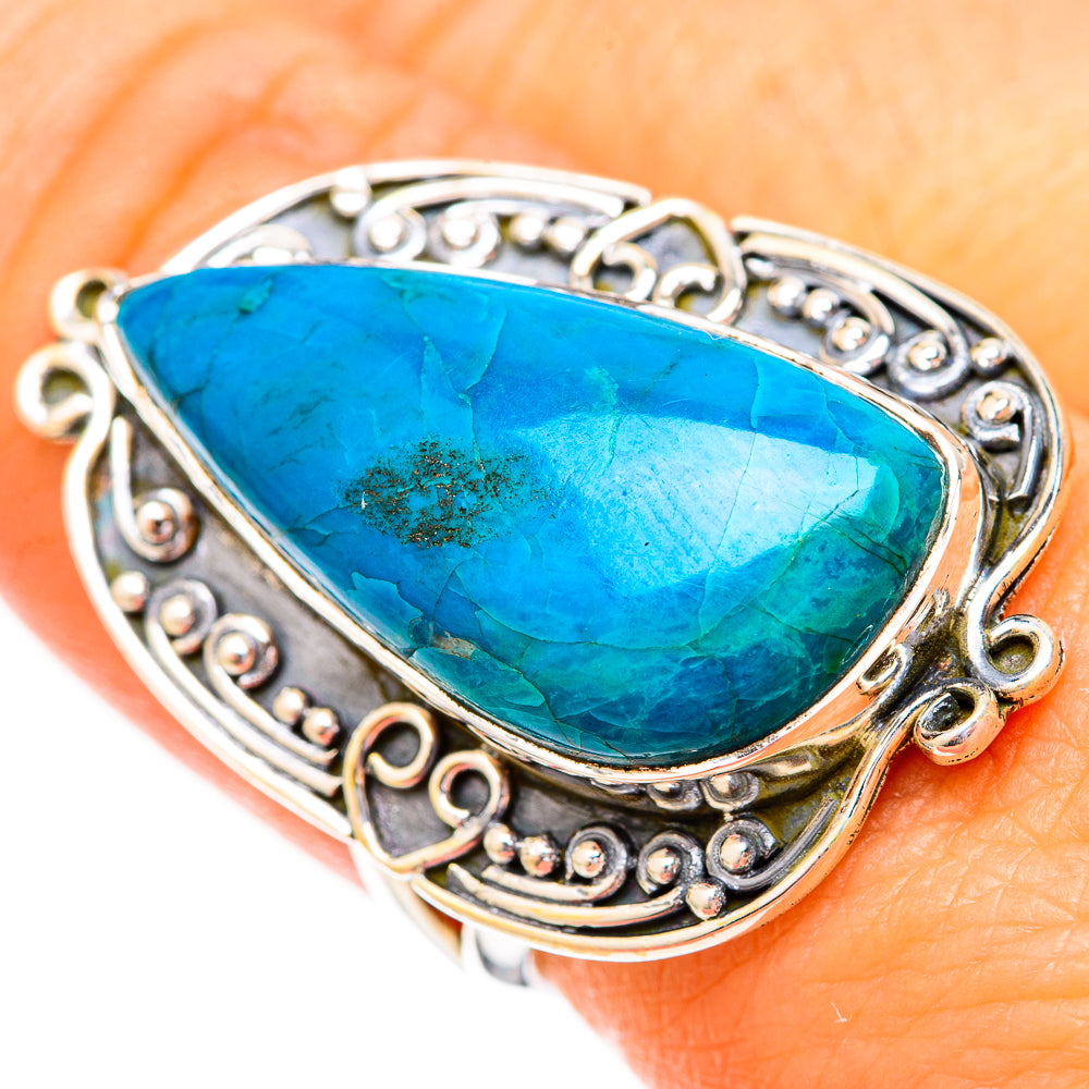 Chrysocolla Rings handcrafted by Ana Silver Co - RING121180