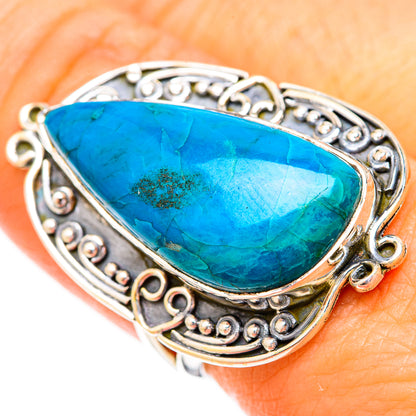 Chrysocolla Rings handcrafted by Ana Silver Co - RING121180