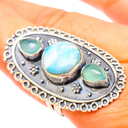 Larimar Rings handcrafted by Ana Silver Co - RING121181