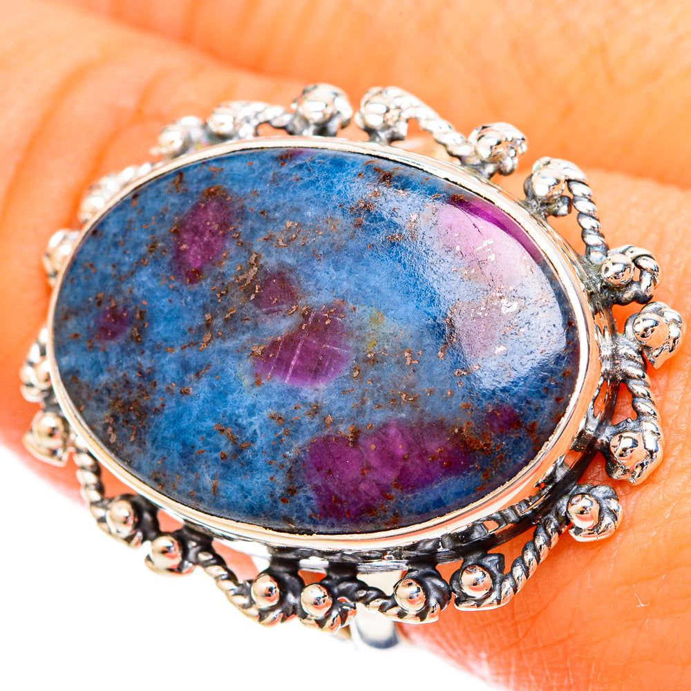 Ruby Fuchsite Rings handcrafted by Ana Silver Co - RING121183