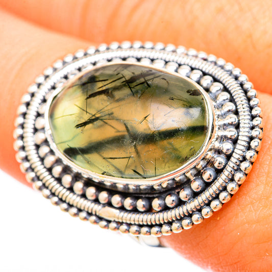 Prehnite Rings handcrafted by Ana Silver Co - RING121186