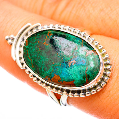 Malachite Rings handcrafted by Ana Silver Co - RING121196