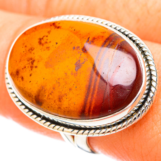 Mookaite Rings handcrafted by Ana Silver Co - RING121202
