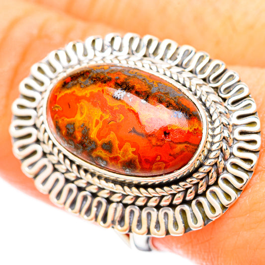 Moroccan Agate Rings handcrafted by Ana Silver Co - RING121205