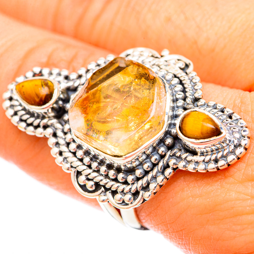 Citrine Rings handcrafted by Ana Silver Co - RING121207