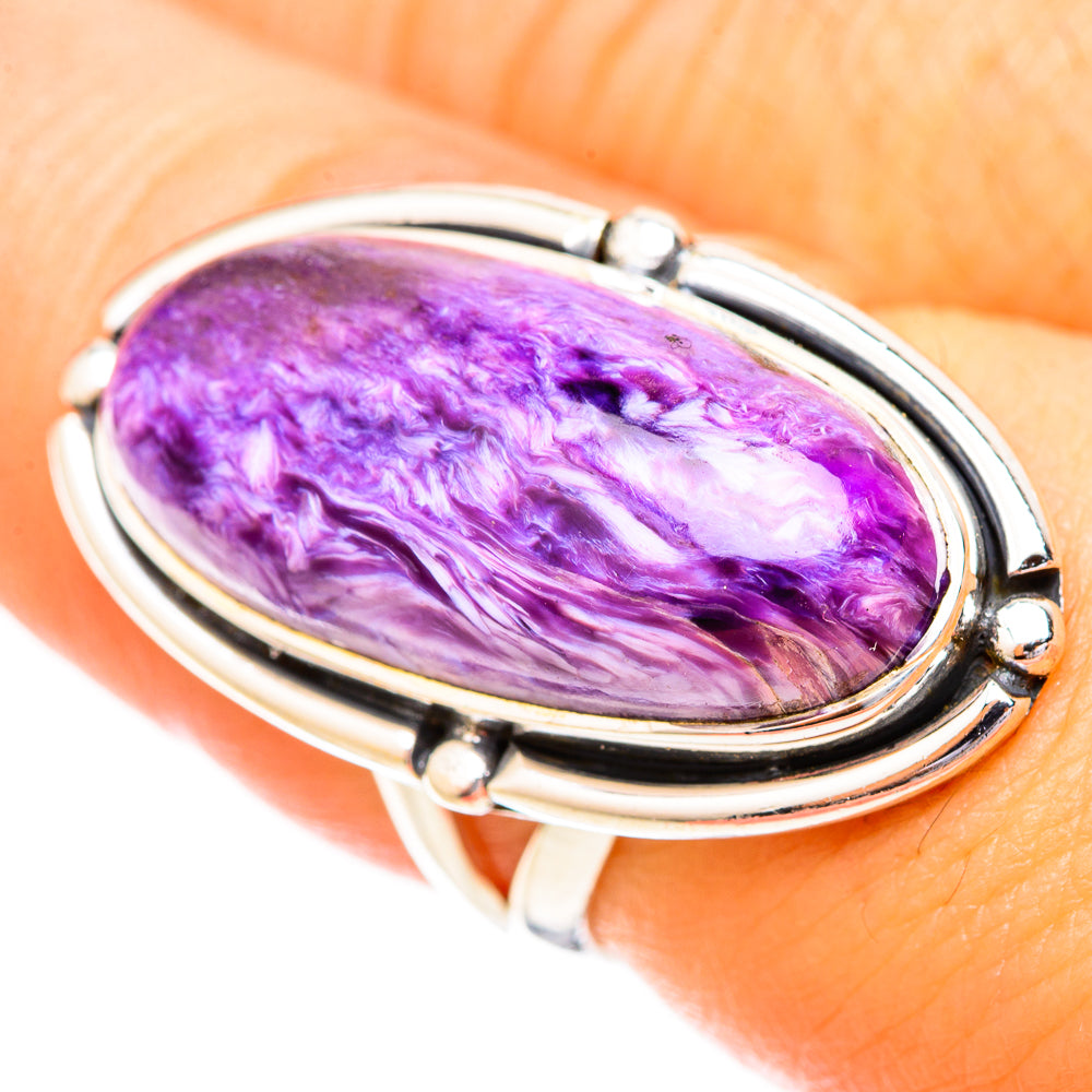 Charoite Rings handcrafted by Ana Silver Co - RING121212